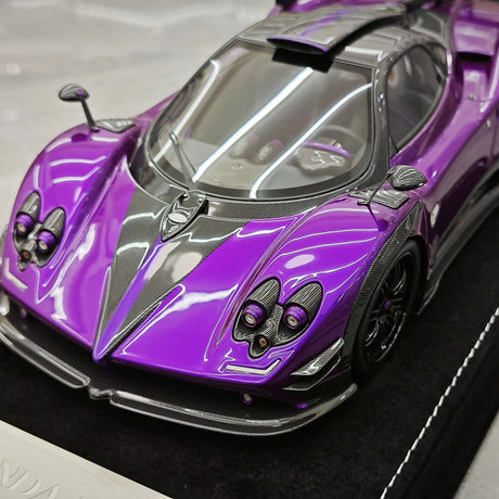 Henson & Heaven Pagani 2016 Zonda 760 Roadster Purple 1:18 – Resina da collezione in resina