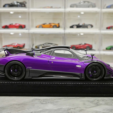 Henson & Heaven Pagani 2016 Zonda 760 Roadster Purple 1:18 – Resina da collezione in resina