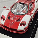 Henson & Heaven Pagani 2016 Zonda 760 Roadster Red White Carbon 1:18 – samlarobjekt resinmodellresin