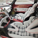 Henson & Heaven Pagani 2016 Zonda 760 Roadster Red White Carbon 1:18 – samlarobjekt resinmodellresin