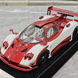 Henson & Heaven Pagani 2016 Zonda 760 Roadster Red White Carbon 1:18 – samlarobjekt resinmodellresin
