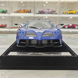 Henson & Heaven Pagani 2021 Huayra R Blue Gold Carbon 1:18 – Collectible Resin Model Resin