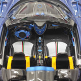 Henson & Heaven Pagani 2021 Huayra R Blue Gold Carbon 1:18 – Collectible Resin Model Resin