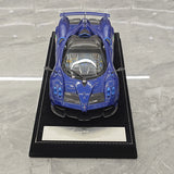 Henson & Heaven Pagani 2021 Huayra R Blue Gold Carbon 1:18 – Collectible Resin Model Resin