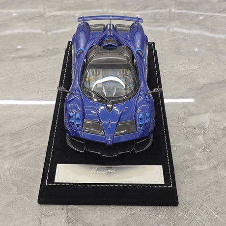 Henson & Heaven Pagani 2021 Huayra R Blue Gold Carbon 1:18 – Resina modello in resina collezionabile