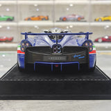 Henson & Heaven Pagani 2021 Huayra R Blue Gold Carbon 1:18 – Collectible Resin Model Resin