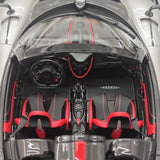 Henson & Heaven Pagani 2021 Huayra R Silver Black Carbon 1:18 – Verzamelbare resin modelresin resin