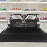 Henson & Heaven Pagani 2021 Huayra R Silver Black Carbon 1:18 – Verzamelbare resin modelresin resin