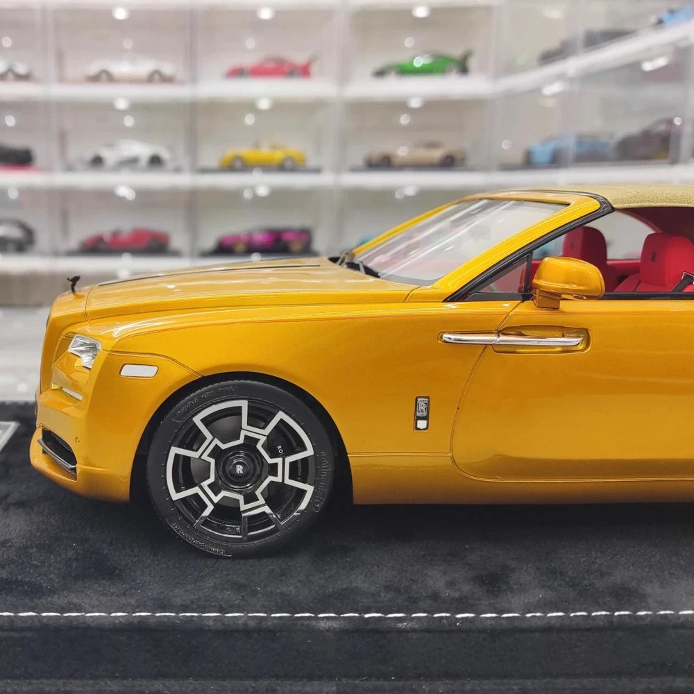 [Henson & Heaven] 1:18 Rolls-Royce 2013 Wraith Convertible BB Gold Model Car Resin