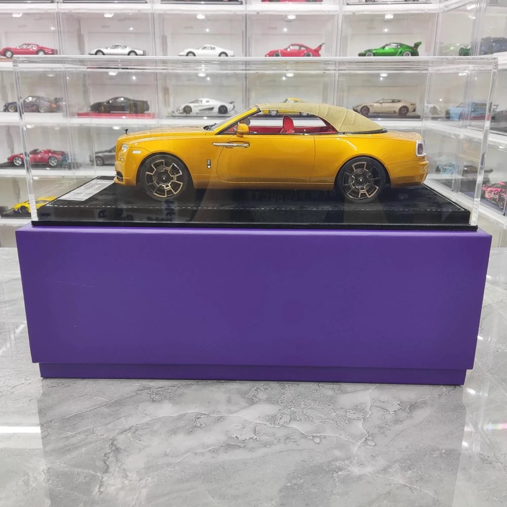 [Henson & Heaven] 1:18 Rolls-Royce 2013 Wraith Convertible BB Gold Model Car Resin