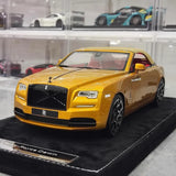 [Henson & Heaven] 1:18 Rolls-Royce 2013 Wraith Convertible BB Gold Model Car Resin
