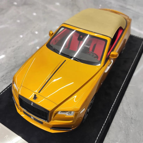 [Henson & Heaven] 1:18 Rolls-Royce 2013 Wraith Convertible BB Gold Model Car Resin