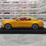 [Henson & Heaven] 1:18 Rolls-Royce 2013 Wraith Convertible BB Gold Model Car Resin