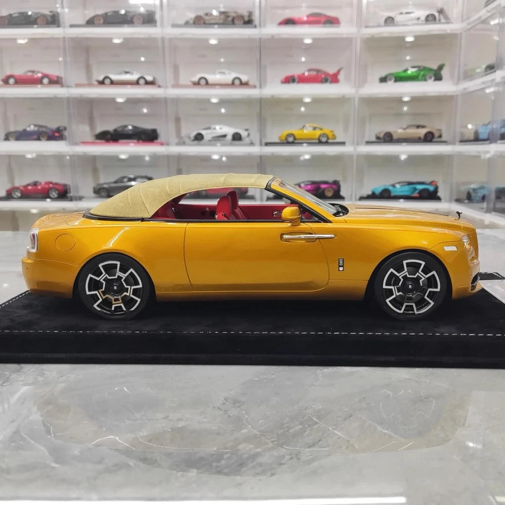 [Henson & Heaven] 1:18 Rolls-Royce 2013 Wraith Convertible BB Gold Model Car Resin