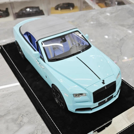 [Henson & Heaven] 1:18 Rolls-Royce 2013 Wraith Convertible BB Blue Model Car Resin