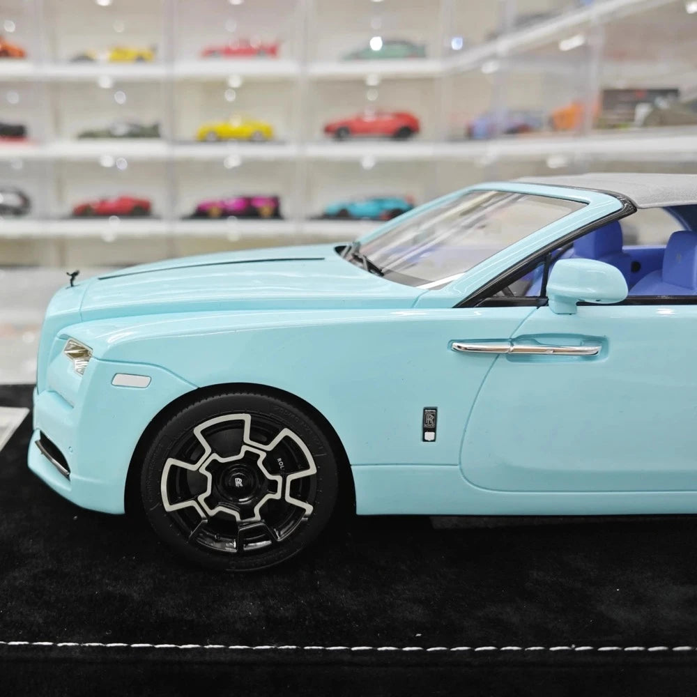 [Henson & Heaven] 1:18 Rolls-Royce 2013 Wraith Convertible BB Blue Model Car Resin