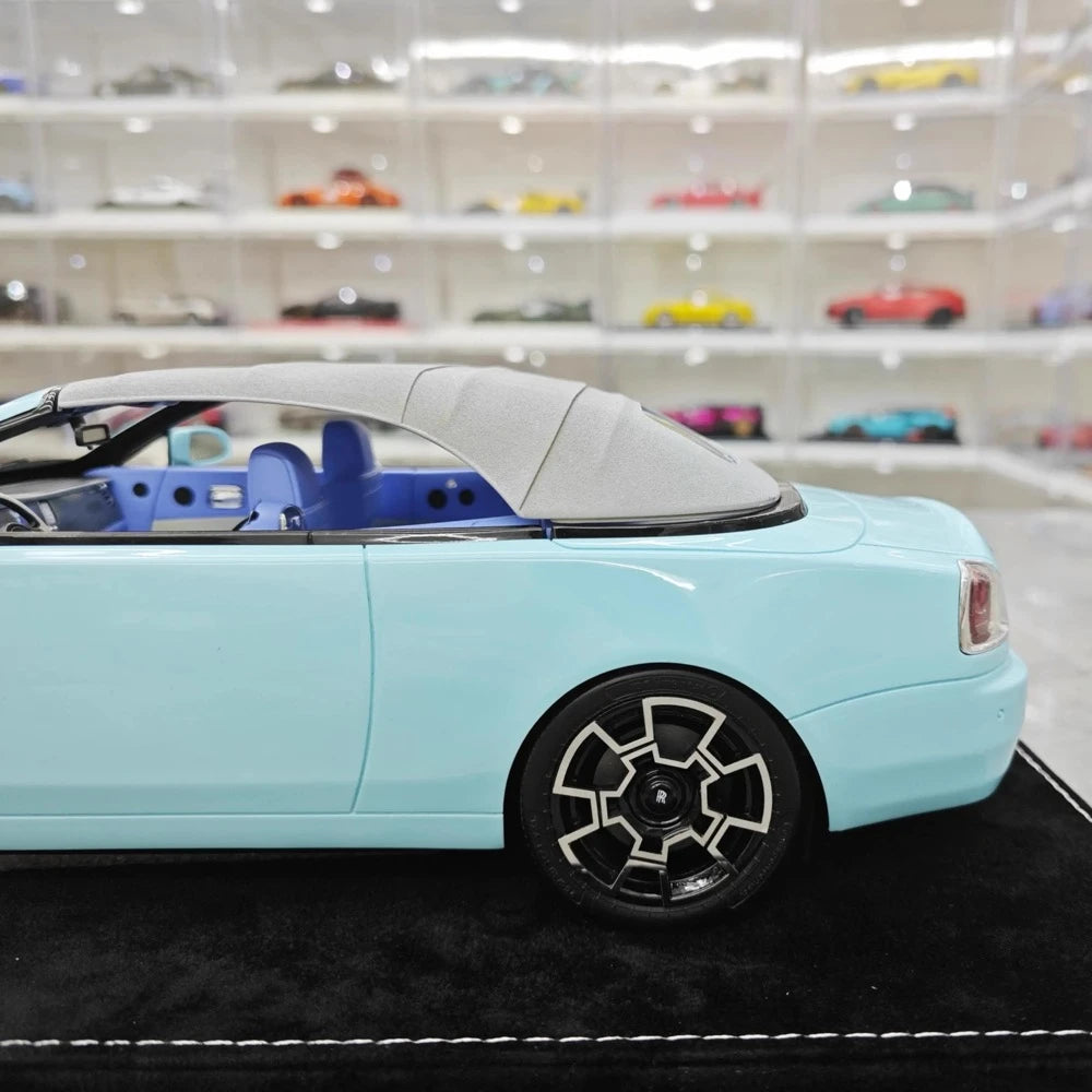 [Henson & Heaven] 1:18 Rolls-Royce 2013 Wraith Convertible BB Blue Model Car Resin