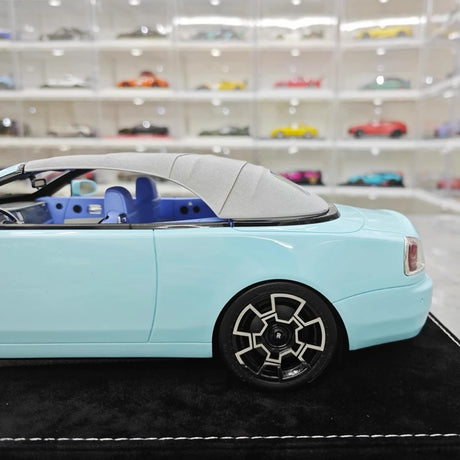 [Henson & Heaven] 1:18 Rolls-Royce 2013 Wraith Convertible BB Blue Model Car Resin