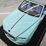 [Henson & Heaven] 1:18 Rolls-Royce 2013 Wraith Convertible BB Blue Model Car Resin