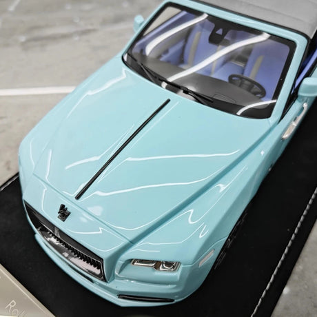 [Henson & Heaven] 1:18 Rolls-Royce 2013 Wraith Convertible BB Blue Model Car Resin