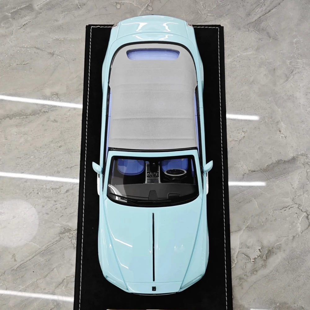 [Henson & Heaven] 1:18 Rolls-Royce 2013 Wraith Convertible BB Blue Model Car Resin