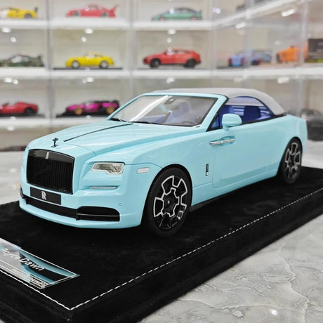 [Henson & Heaven] 1:18 Rolls-Royce 2013 Wraith Convertible BB Blue Model Car Resin