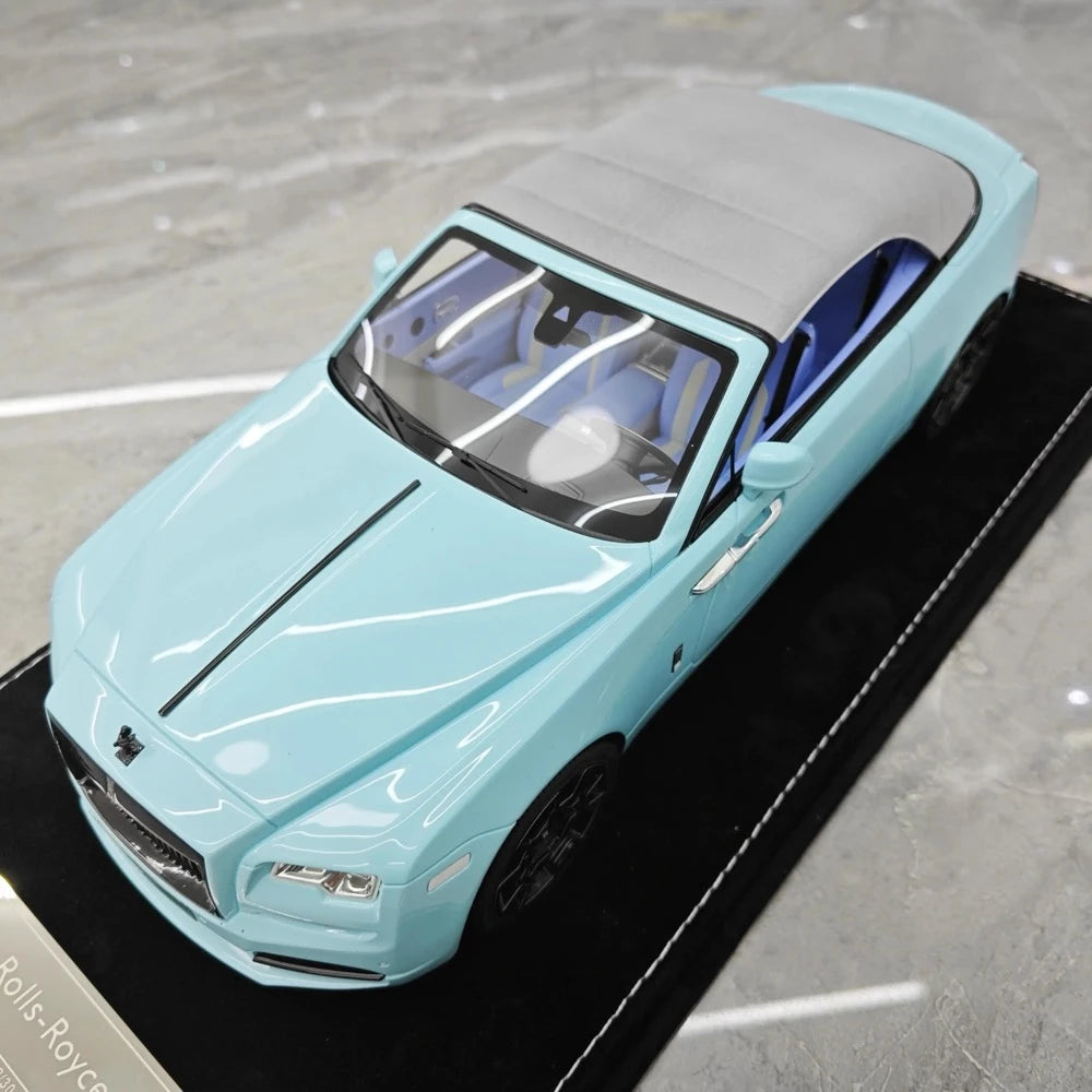 [Henson & Heaven] 1:18 Rolls-Royce 2013 Wraith Convertible BB Blue Model Car Resin