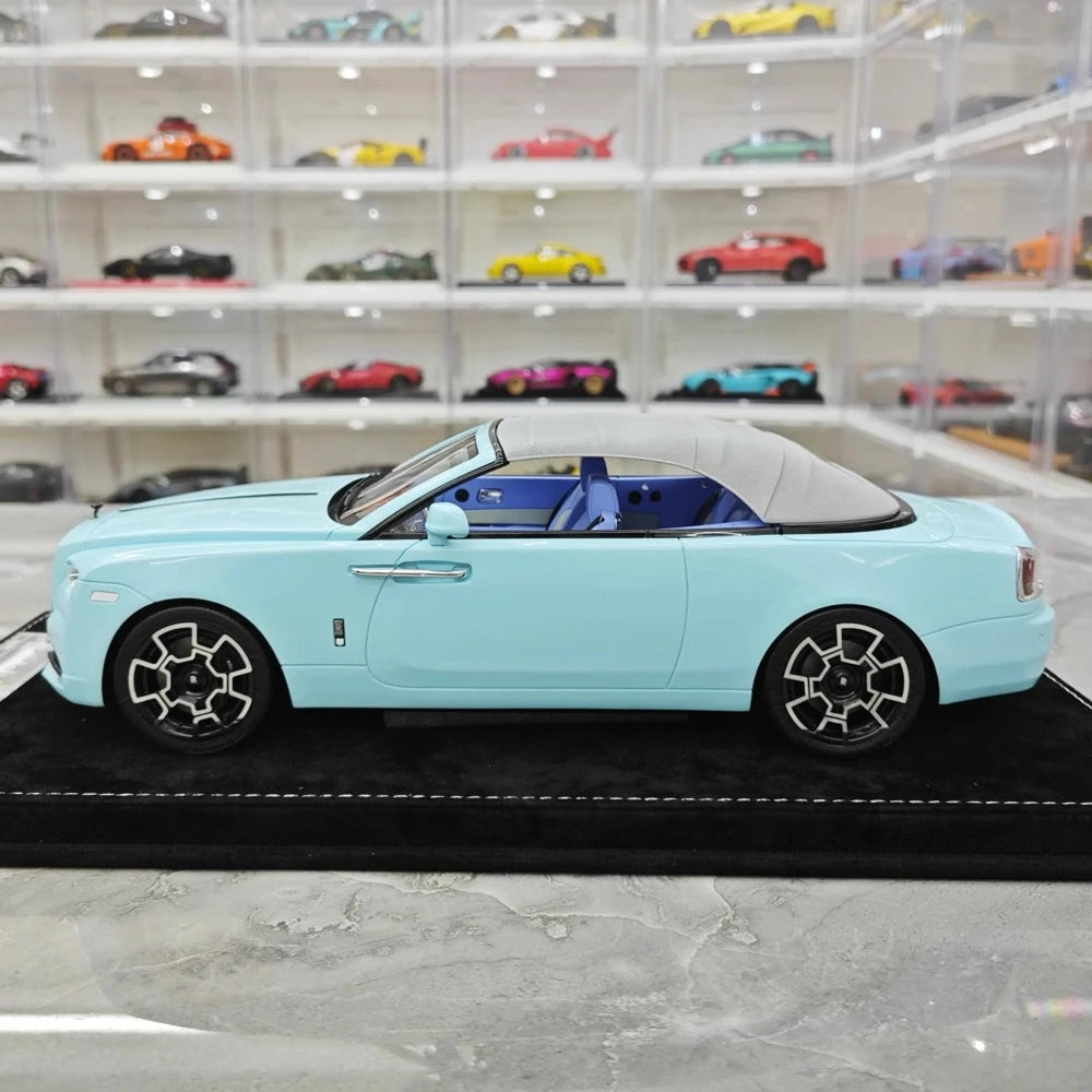 [Henson & Heaven] 1:18 Rolls-Royce 2013 Wraith Convertible BB Blue Model Car Resin