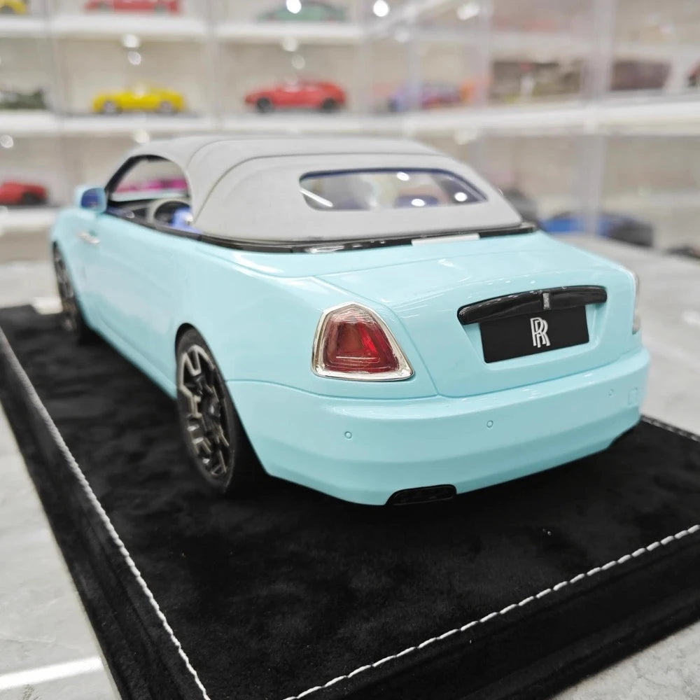 [Henson & Heaven] 1:18 Rolls-Royce 2013 Wraith Convertible BB Blue Model Car Resin
