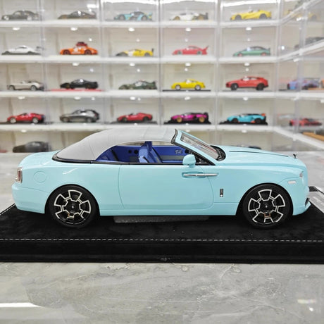 [Henson & Heaven] 1:18 Rolls-Royce 2013 Wraith Convertible BB Blue Model Car Resin