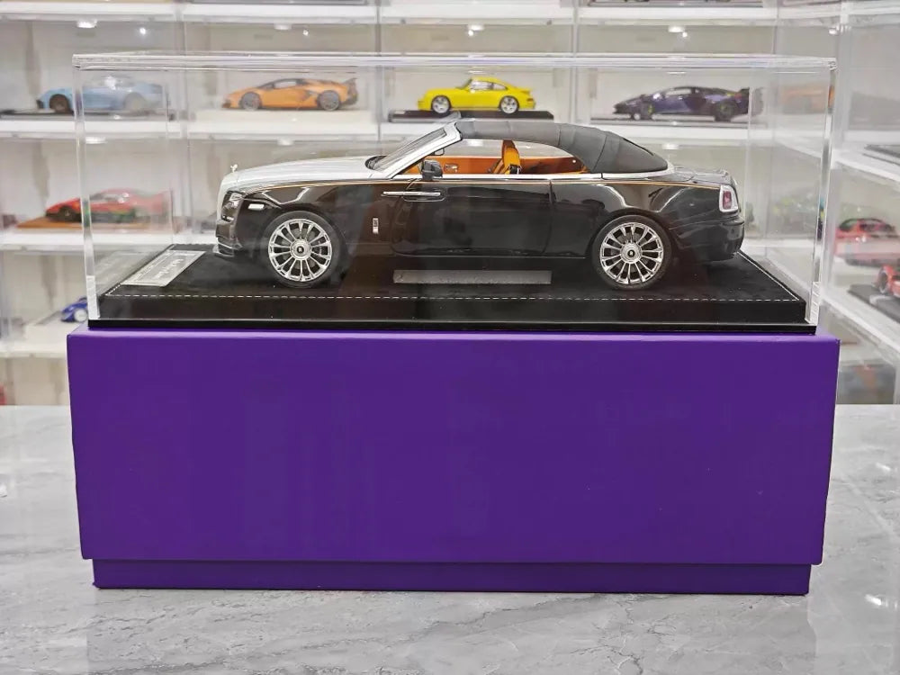 [Henson & Heaven] 1:18 Rolls-Royce 2015 Dawn Black & Silver Model Car Resin