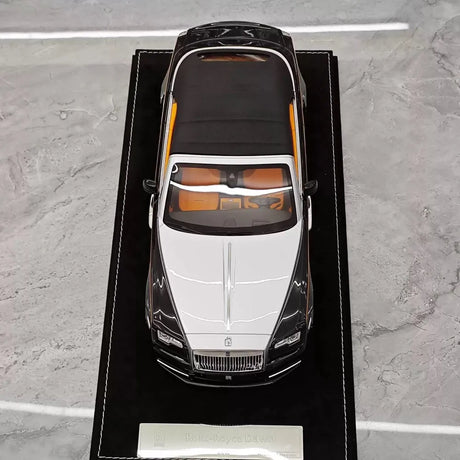 [Henson & Heaven] 1:18 Rolls-Royce 2015 Dawn Black & Silver Model Car Resin