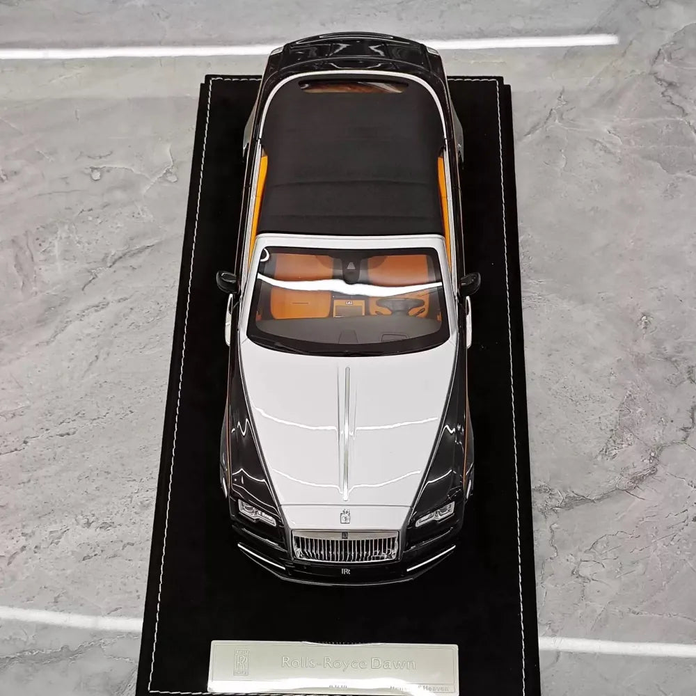 [Henson & Heaven] 1:18 Rolls-Royce 2015 Dawn nero & argento modellino di auto resina
