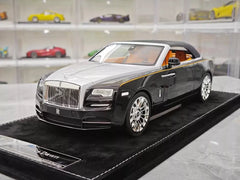 [Henson & Heaven] 1:18 Rolls-Royce 2015 Dawn nero & argento modellino di auto resina