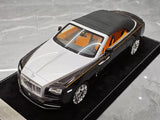[Henson & Heaven] 1:18 Rolls-Royce 2015 Dawn Black & Silver Model Car Resin