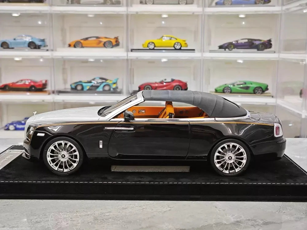 [Henson & Heaven] 1:18 Rolls-Royce 2015 Dawn nero & argento modellino di auto resina