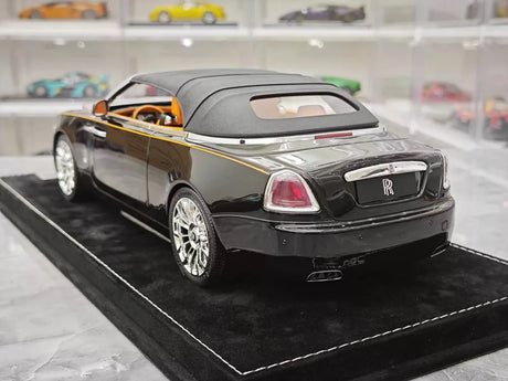 [Henson & Heaven] 1:18 Rolls-Royce 2015 Dawn Black & Silver Model Car Resin