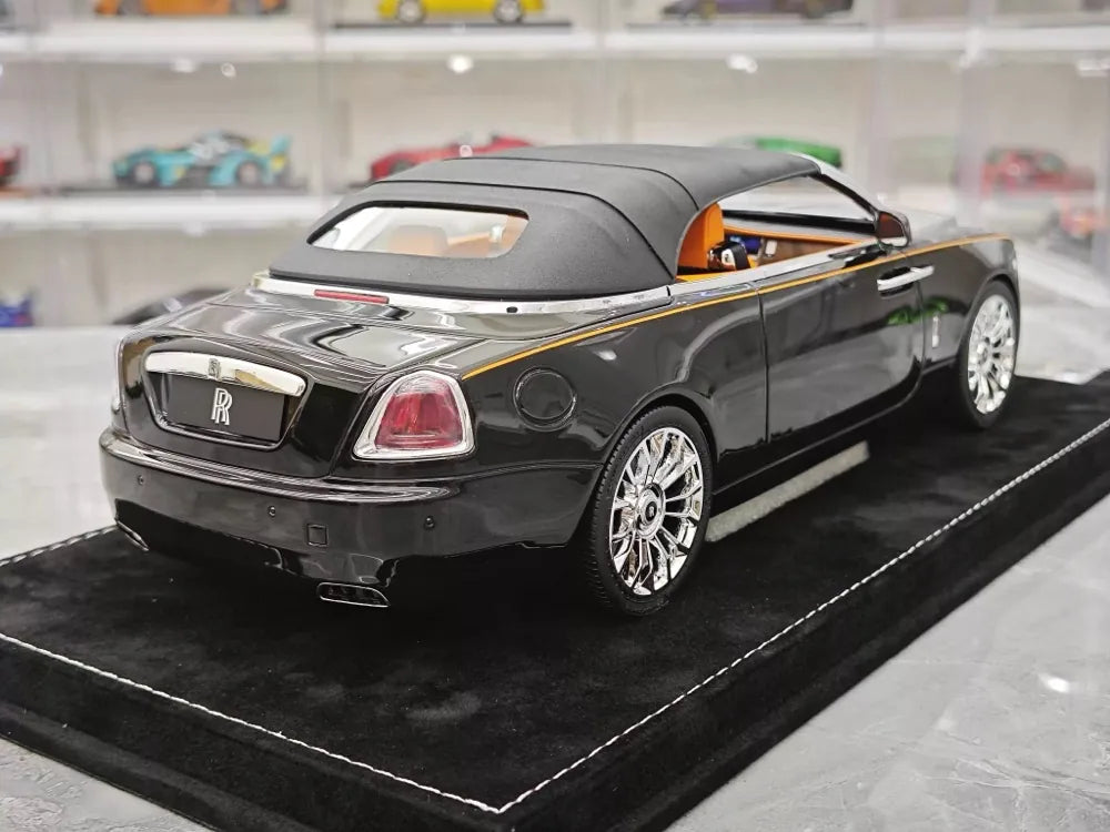 [Henson & Heaven] 1:18 Rolls-Royce 2015 Dawn nero & argento modellino di auto resina