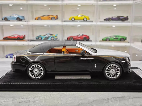 [Henson & Heaven] 1:18 Rolls-Royce 2015 Dawn Black & Silver Model Car Resin