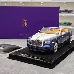 [Henson & Heaven] 1:18 Rolls-Royce 2015 Dawn Blue & White Model Car Resin