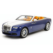 Henson & Heaven Rolls-Royce 2015 Dawn 블루 및 화이트 1:18 – 컬렉션용 레진 미니카