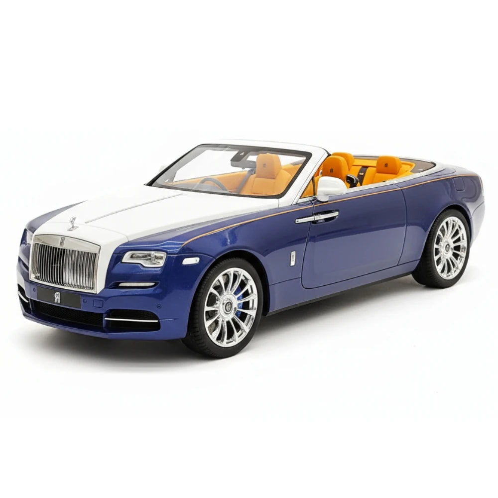 [Henson & Heaven] 1:18 Rolls-Royce 2015 Dawn Blue & White Model Car Resin