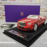 [Henson & Heaven] 1:18 Rolls-Royce 2015 Dawn Red Model Car Resin