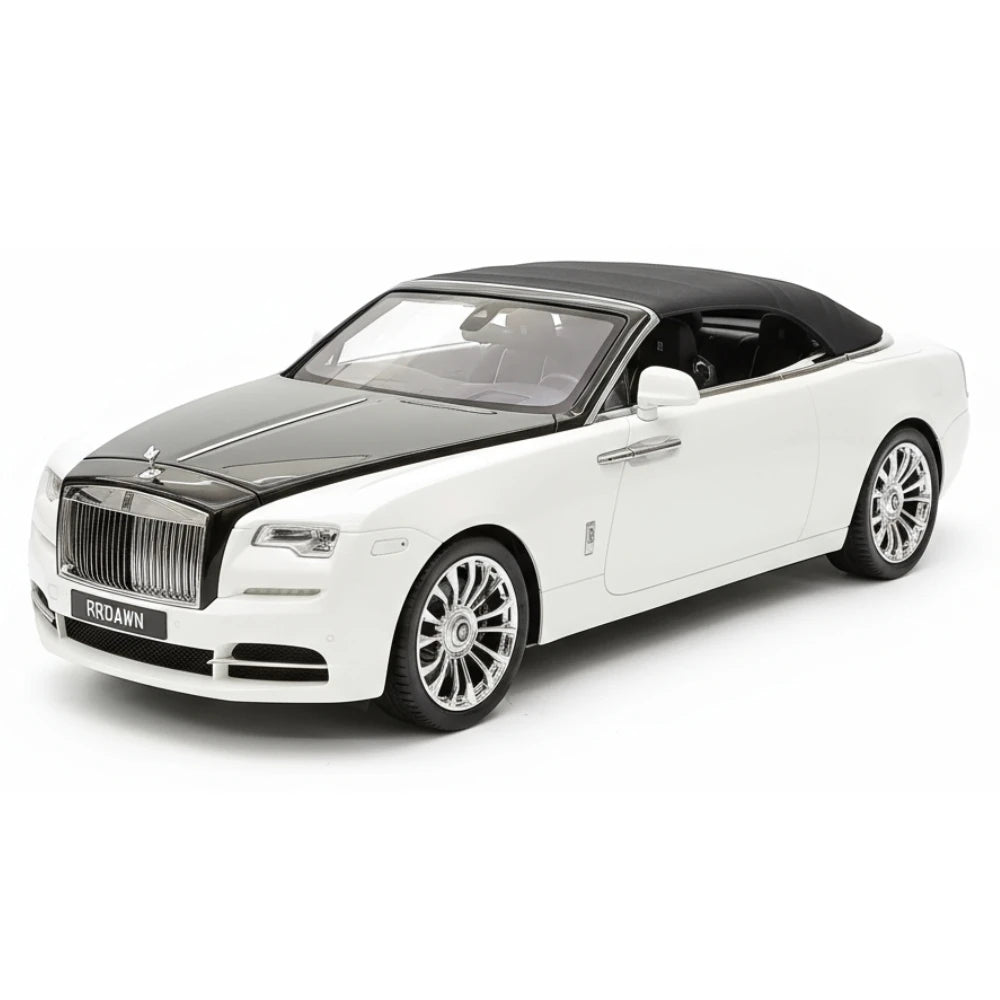 [Henson & Heaven] 1:18 Rolls-Royce 2015 Dawn ホワイト & ブラック モデルカー レジン