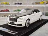 [Henson & Heaven] 1:18 Rolls-Royce 2015 Dawn bianco & nero modellino di auto resina