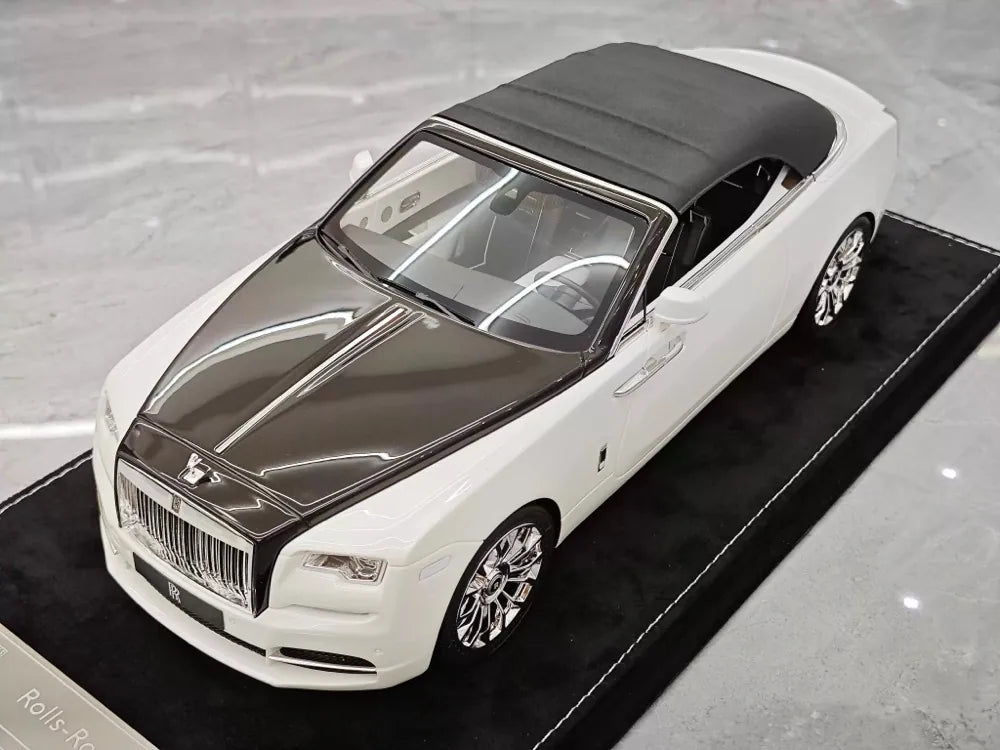 [Henson & Heaven] 1:18 Rolls-Royce 2015 Dawn bianco & nero modellino di auto resina