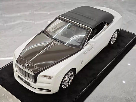 [Henson & Heaven] 1:18 Rolls-Royce 2015 Dawn White & Black Model Car Resin