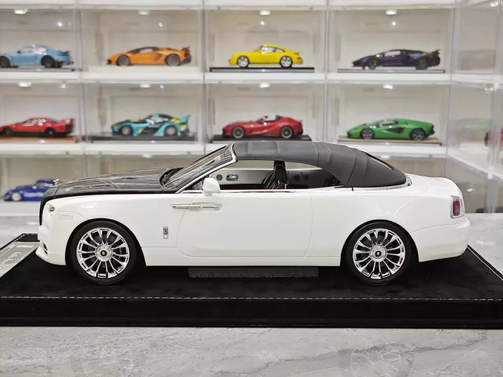 [Henson & Heaven] 1:18 Rolls-Royce 2015 Dawn ホワイト & ブラック モデルカー レジン