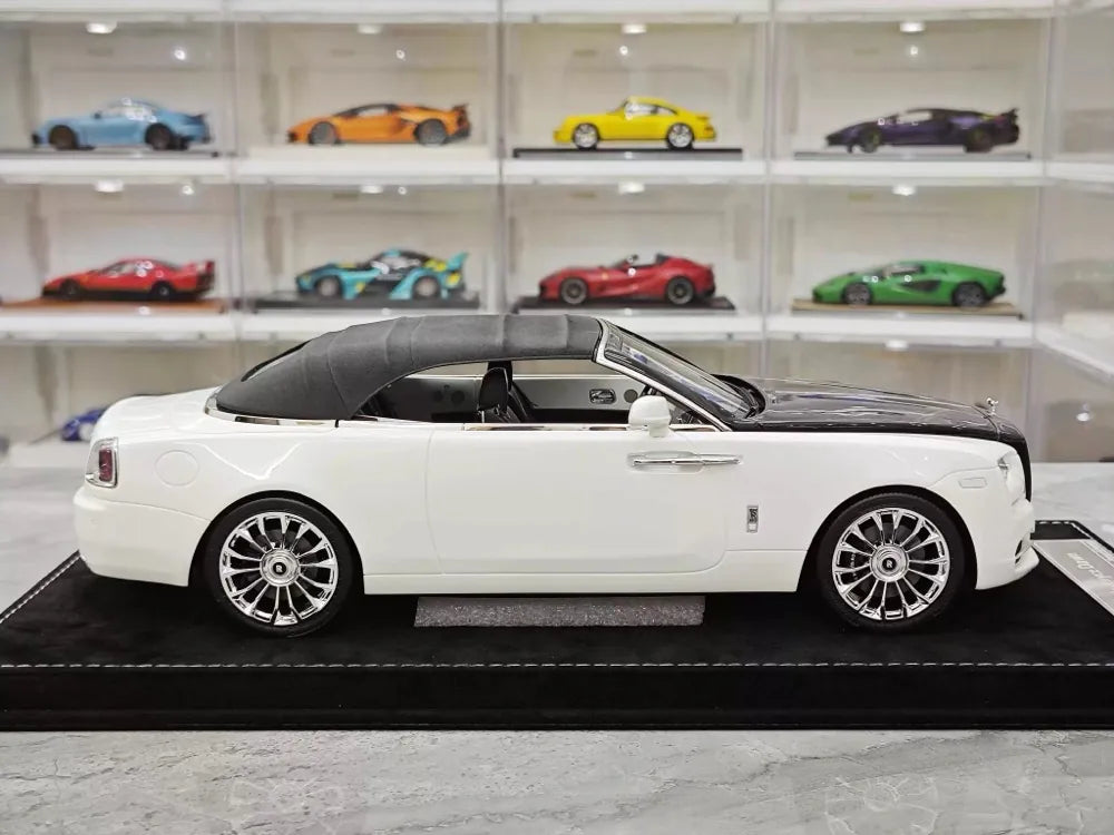 [Henson & Heaven] 1:18 Rolls-Royce 2015 Dawn bianco & nero modellino di auto resina