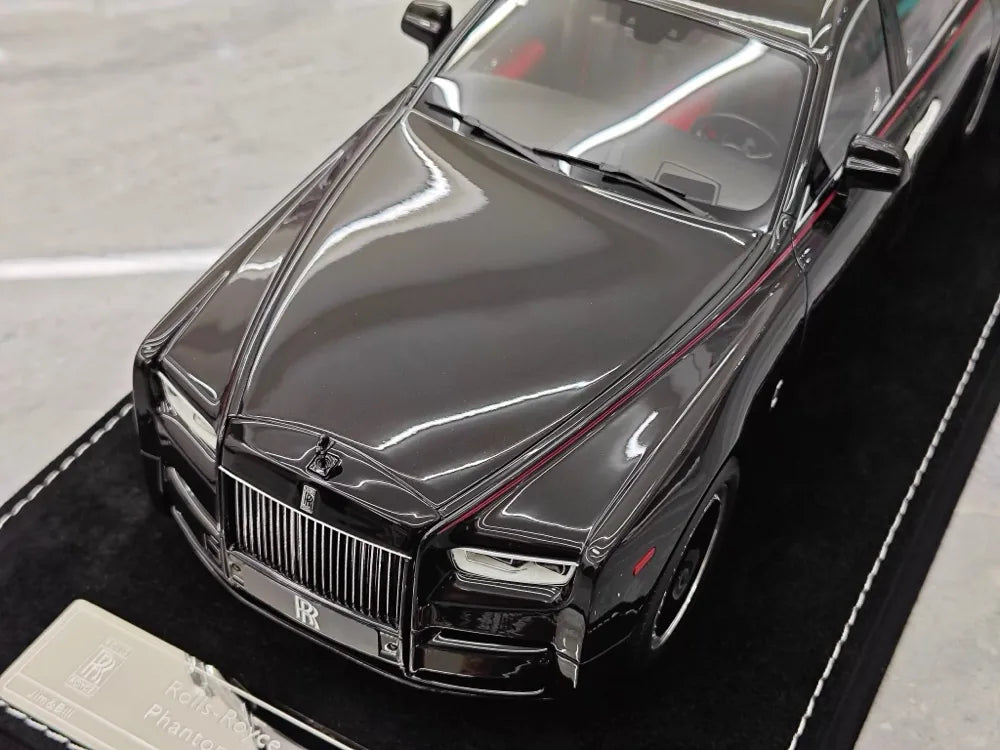 [Henson & Heaven] 1:18 Rolls-Royce 2017 Phantom VIII Black Model Car Resin